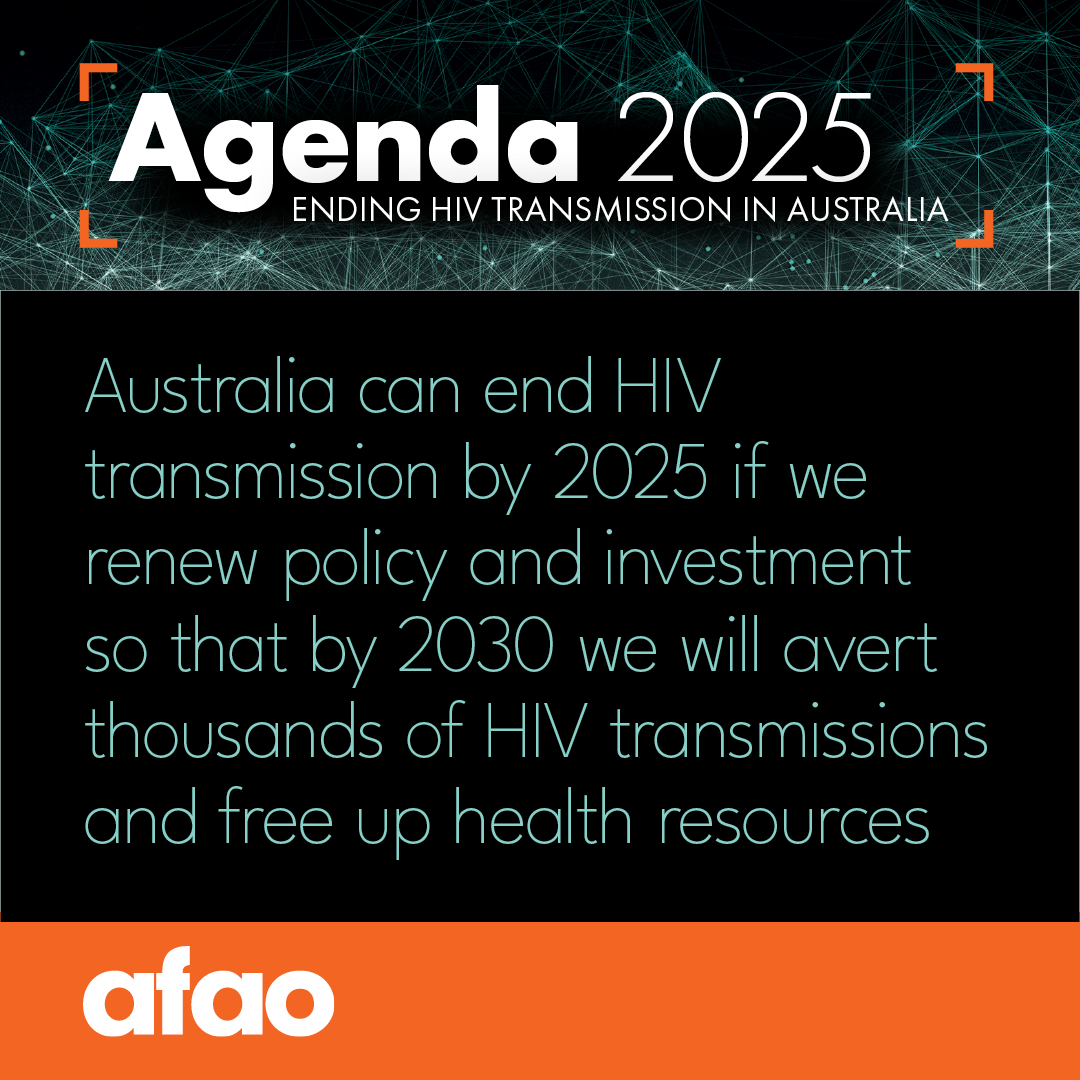 Agenda 2025: Ending HIV transmission in Australia in four years – SASHA:  South Australian Sexual Health Awareness